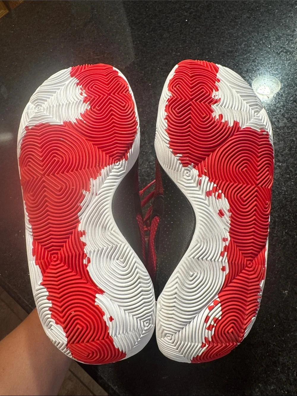 Under Armour Kids Red and Black Athletic Sneakers NWOT